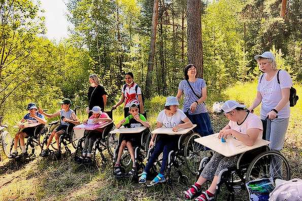 Добровольцы Казанской епархии организовали мероприятие на свежем воздухе для воспитанников Детского дома-интерната в Дербышках