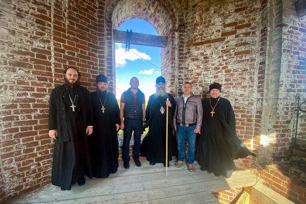 Глава Татарстанской митрополии ознакомился с ходом реставрационных работ в Покровском храме в селе Куюки