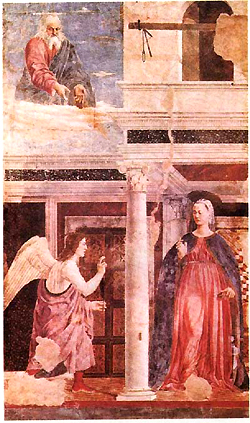 Благовещение. Пьеро делла Франческа. XV век